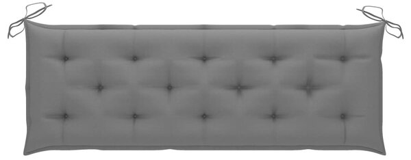 Tömör tíkfa rakásolható kerti pad párnával 159 cm