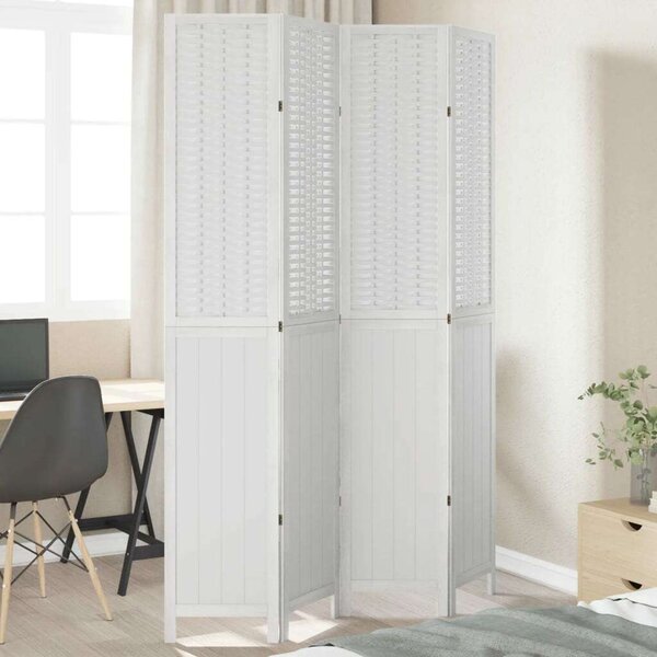VidaXL 4 Paneles Térelválasztó - Fehér - 140x220 cm
