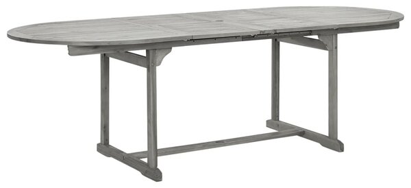 Tömör akácfa kerti étkezőasztal (160-240) x 100 x 75 cm