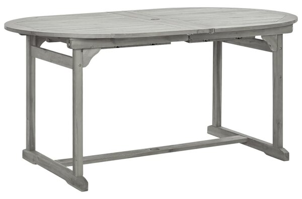 Tömör akácfa kerti étkezőasztal (160-240) x 100 x 75 cm