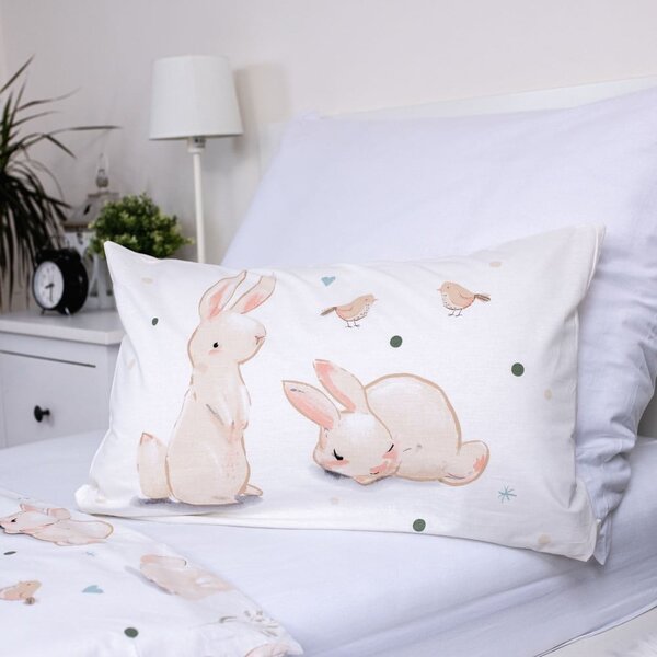 Pamut gyerek ágyneműhuzat babaágyhoz 100x135 cm Bunnies – Jerry Fabrics