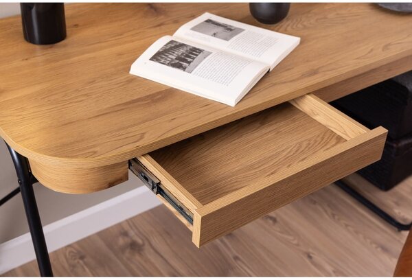 Íróasztal tölgyfa dekoros asztallappal 60x120 cm Blueton – Actona