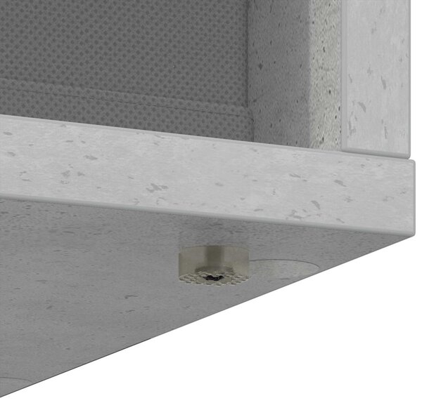 Széf fiókkal Beton Szürke 30,5 x 27 x 84,5 cm