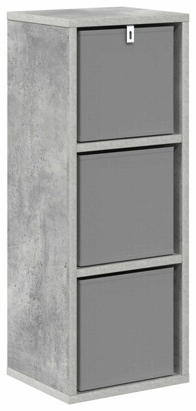 Széf fiókkal Beton Szürke 25,5 x 22 x 69,5 cm