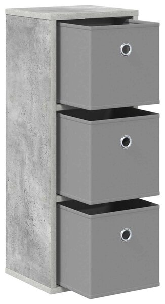 Széf fiókkal Beton Szürke 25,5 x 22 x 69,5 cm