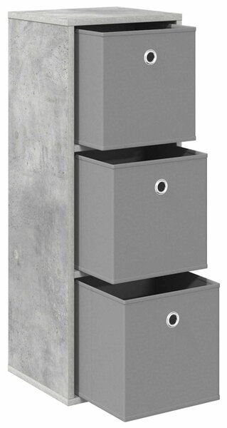 Széf fiókkal Beton Szürke 30,5 x 27 x 84,5 cm