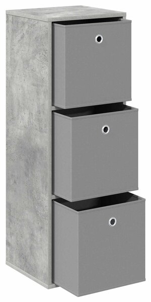 Széf fiókkal Beton Szürke 35 x 32 x 99,5 cm