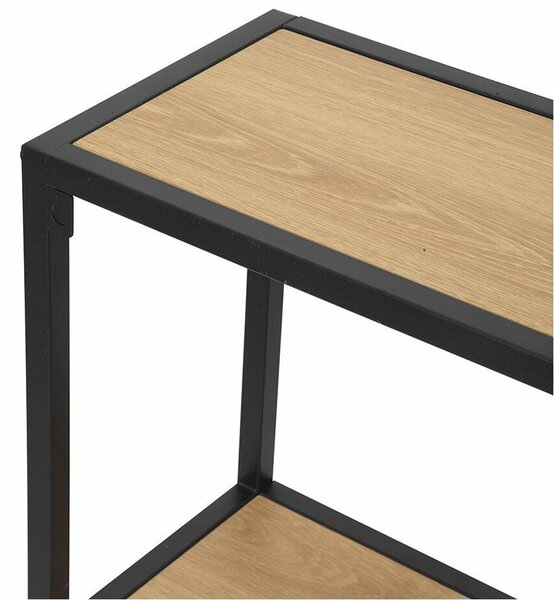 LOFTY GRID Wall Oak fém polcállvány, 91 x 75 cm