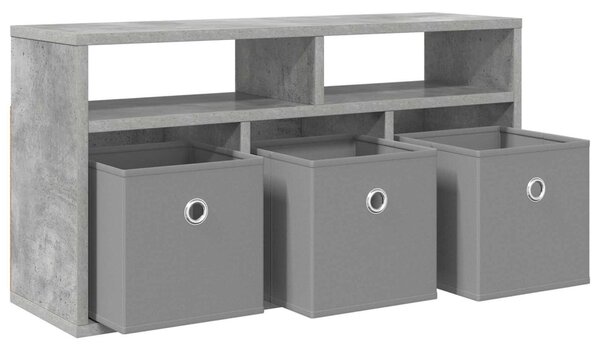 Alacsony szekrény fiókkal Beton Szürke 72 x 22,5 x 38 cm