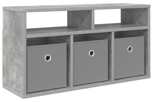 Alacsony szekrény fiókkal Beton Szürke 72 x 22,5 x 38 cm