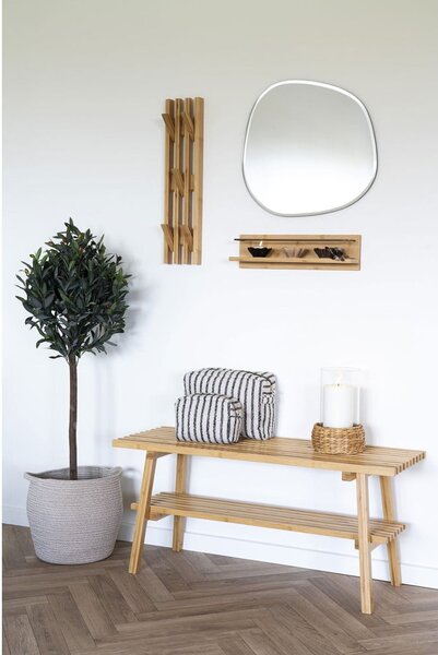 Natúr színű bambusz fali polc 45 cm Ember – House Nordic