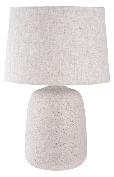 Krémszínű asztali lámpa textil búrával (magasság 47 cm) Croft – House Nordic