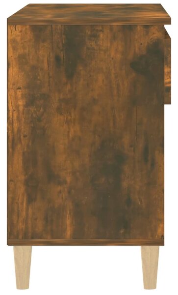 Füstös tölgy színű szerelt fa cipősszekrény 70 x 36 x 60 cm