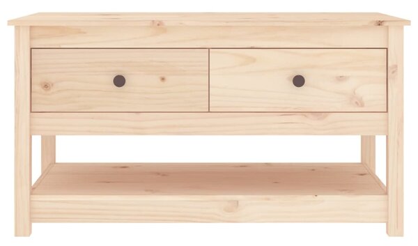 Tömör fenyőfa dohányzóasztal 102 x 49 x 55 cm