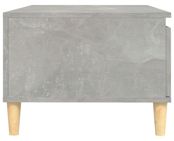 Betonszürke szerelt fa dohányzóasztal 90x50x36,5 cm