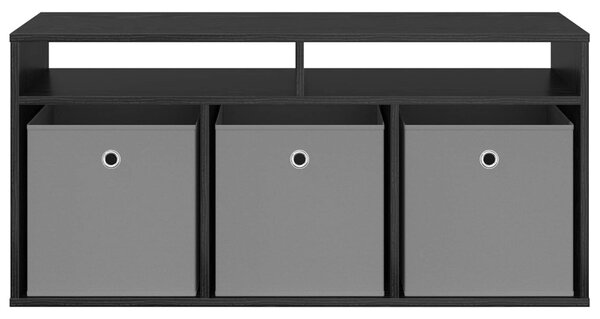 Alacsony szekrény fiókkal Fekete tölgy 102 x 32 x 48,5 cm