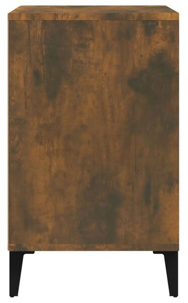 Füstös tölgy színű szerelt fa cipősszekrény 102 x 36 x 60 cm