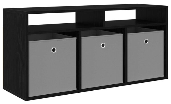 Alacsony szekrény fiókkal Fekete tölgy 102 x 32 x 48,5 cm