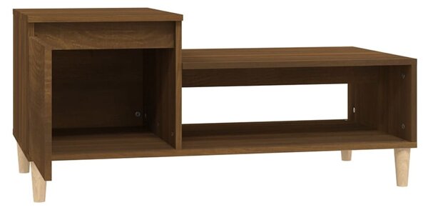 Barna tölgy fatermék dohányzóasztal 100 x 50 x 45 cm