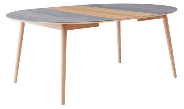 Kerek bővíthető étkezőasztal kerámia asztallappal ø 135 cm Meza – Hammel Furniture