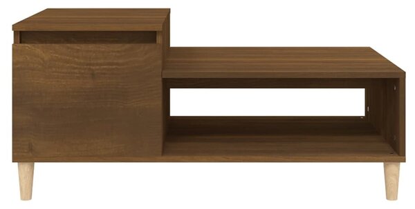 Barna tölgy fatermék dohányzóasztal 100 x 50 x 45 cm