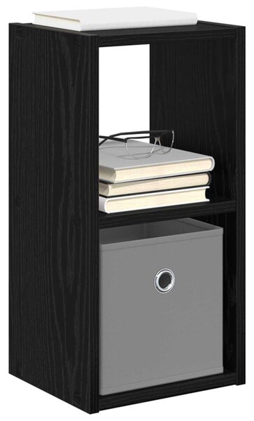 Éjjeli asztal 2 db Fekete tölgy 25,5 x 22 x 49,5 cm Szerelt Fa