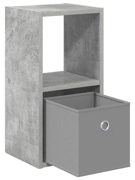 Éjjeli asztal 2 db Beton Szürke 25,5 x 22 x 49,5 cm Szerelt Fa