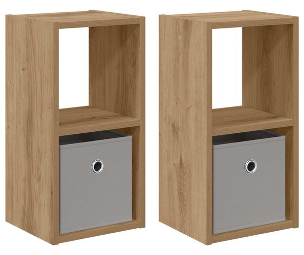 Éjjeli asztal 2 db Artisan tölgy 25,5 x 22 x 49,5 cm Szerelt Fa