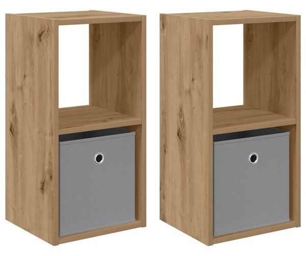 Éjjeli asztal 2 db Artisan tölgy 30,5 x 27 x 59,5 cm Szerelt Fa