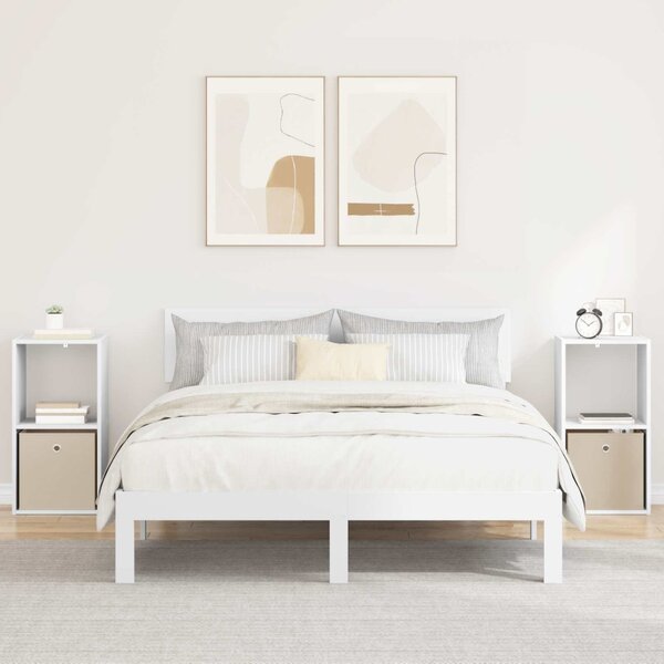 Éjjeli asztal 2 db Fehér 35 x 32 x 68,5 cm Szerelt Fa