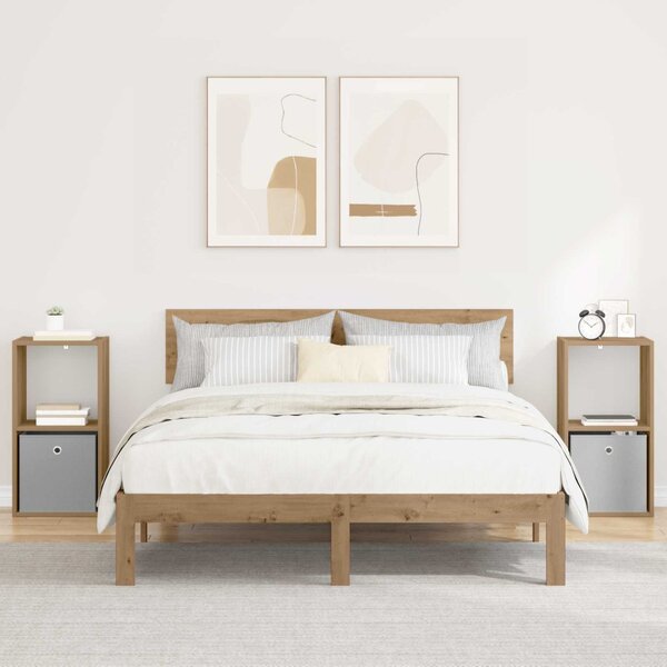 Éjjeli asztal 2 db Artisan tölgy 35 x 32 x 68,5 cm Szerelt Fa