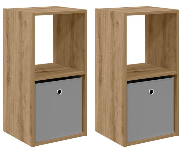 Éjjeli asztal 2 db Artisan tölgy 35 x 32 x 68,5 cm Szerelt Fa