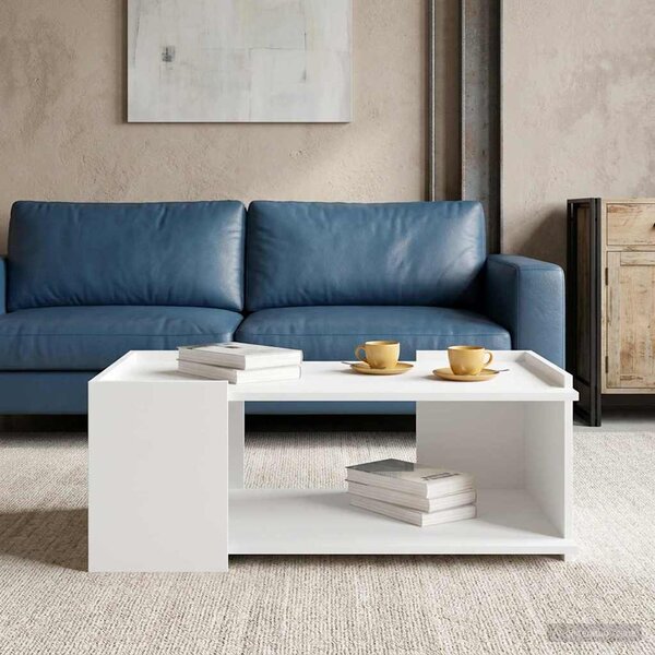 Dohányzóasztal Fehér 90 x 50 x 33 cm Szerelt Fa
