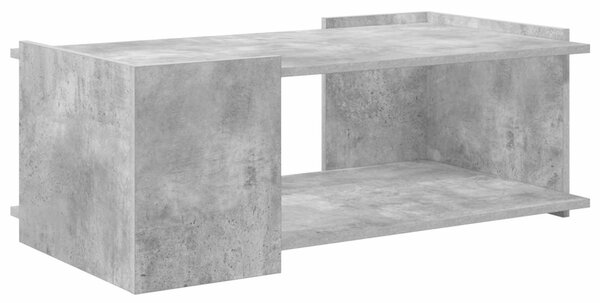 Dohányzóasztal Betonszürke 90 x 50 x 33 cm Szerelt Fa