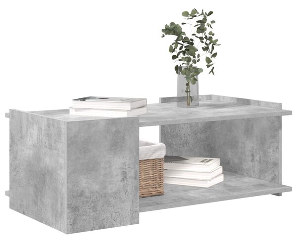 Dohányzóasztal Betonszürke 90 x 50 x 33 cm Szerelt Fa