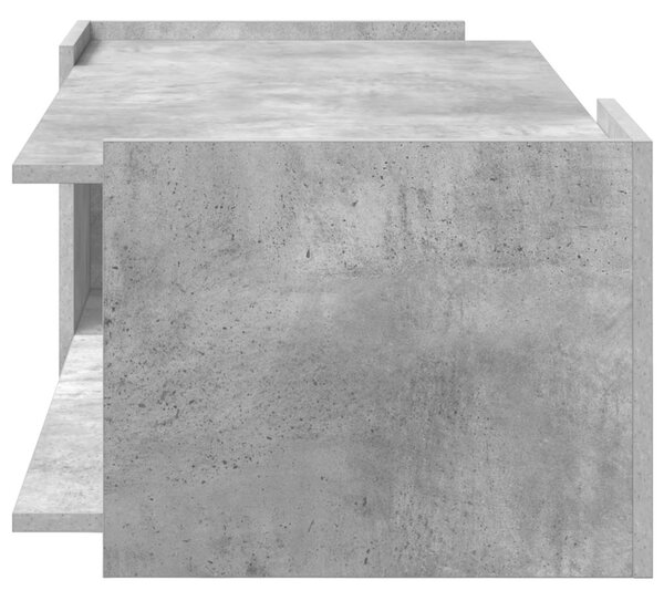 Dohányzóasztal Betonszürke 90 x 50 x 33 cm Szerelt Fa