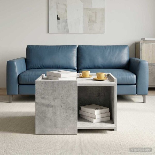 Dohányzóasztal Betonszürke 50,5 x 50 x 33 cm Szerelt Fa