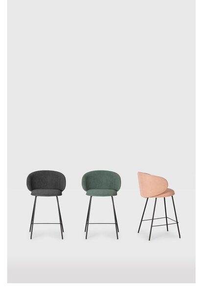 Zöld bárszék szett 2 db-os (ülésmagasság 65 cm) Rush – Marckeric
