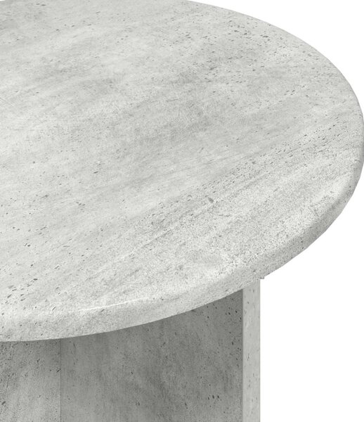 Kisasztal készlet tárolóval 2 pcs Betonszürke Mérnöki fa