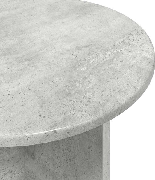 Kisasztal készlet tárolóval 2 pcs Betonszürke Szerelt Fa