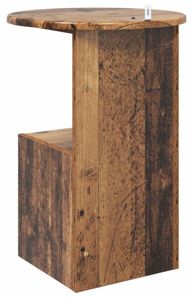 Oldal asztal Antik Fa Ø 39,5 x 55 cm Szerelt Fa