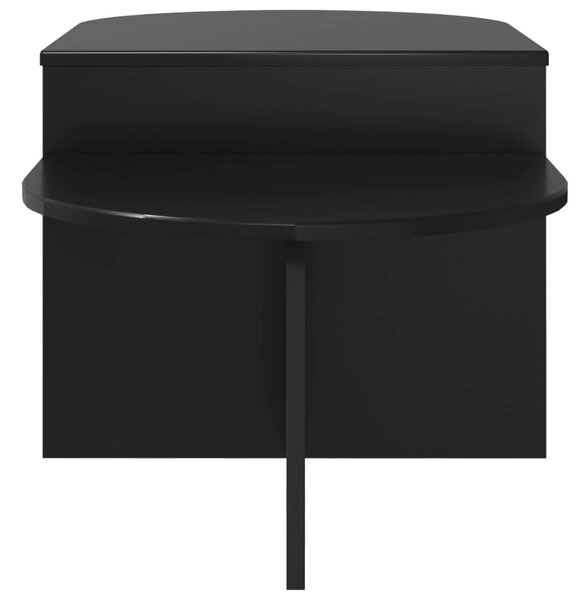 Dohányzóasztal Fekete Tölgy 100 x 50 x 40 cm Szerelt Fa