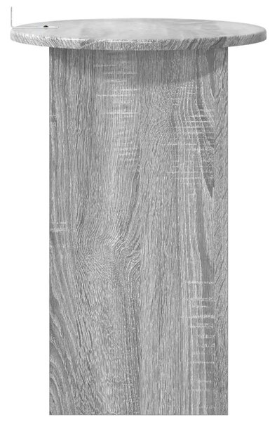 Oldal asztal Szürke Sonoma Ø 39,5 x 55 cm Szerelt Fa