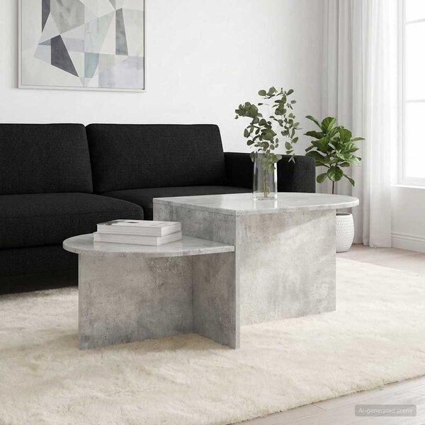 Dohányzóasztal Betonszürke 100 x 50 x 40 cm Szerelt Fa