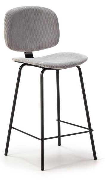 Világosszürke bárszék szett 2 db-os (ülésmagasság 66 cm) Arus – Marckeric