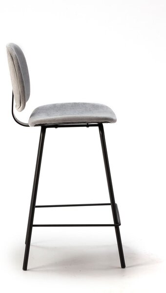 Világosszürke bárszék szett 2 db-os (ülésmagasság 66 cm) Arus – Marckeric