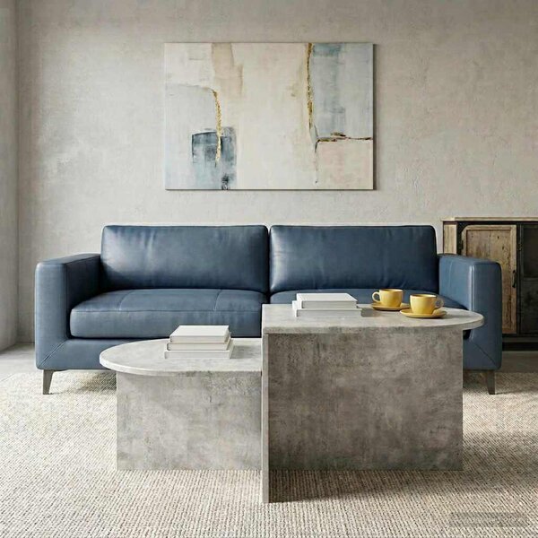 Dohányzóasztal Betonszürke 100 x 50 x 40 cm Szerelt Fa