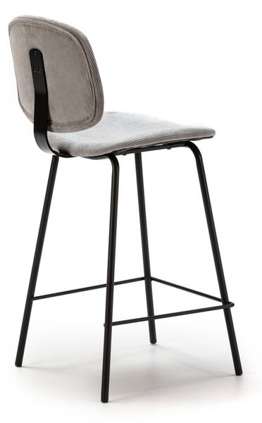 Világosszürke bárszék szett 2 db-os (ülésmagasság 66 cm) Arus – Marckeric