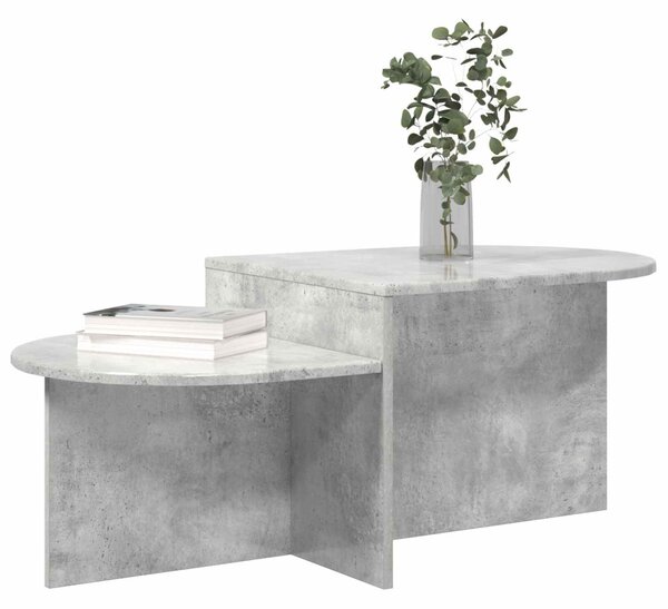 Dohányzóasztal Betonszürke 100 x 50 x 40 cm Szerelt Fa