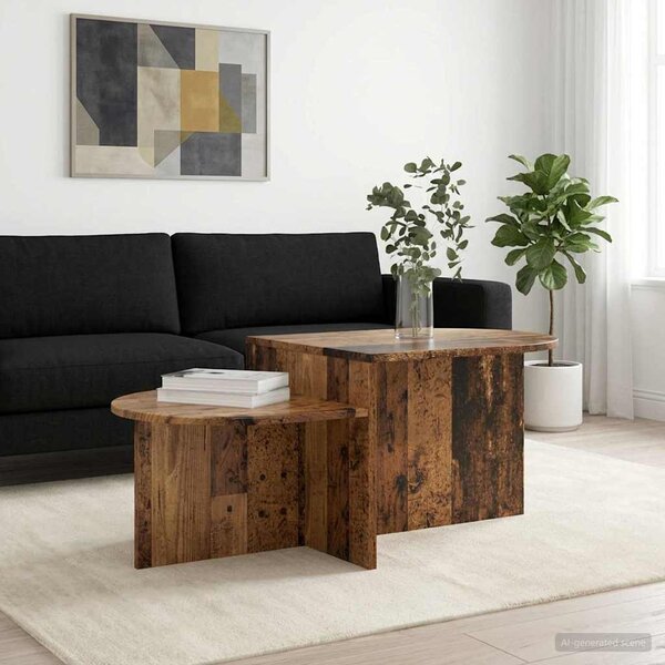 Dohányzóasztal Antik Fa 100 x 50 x 40 cm Szerelt Fa